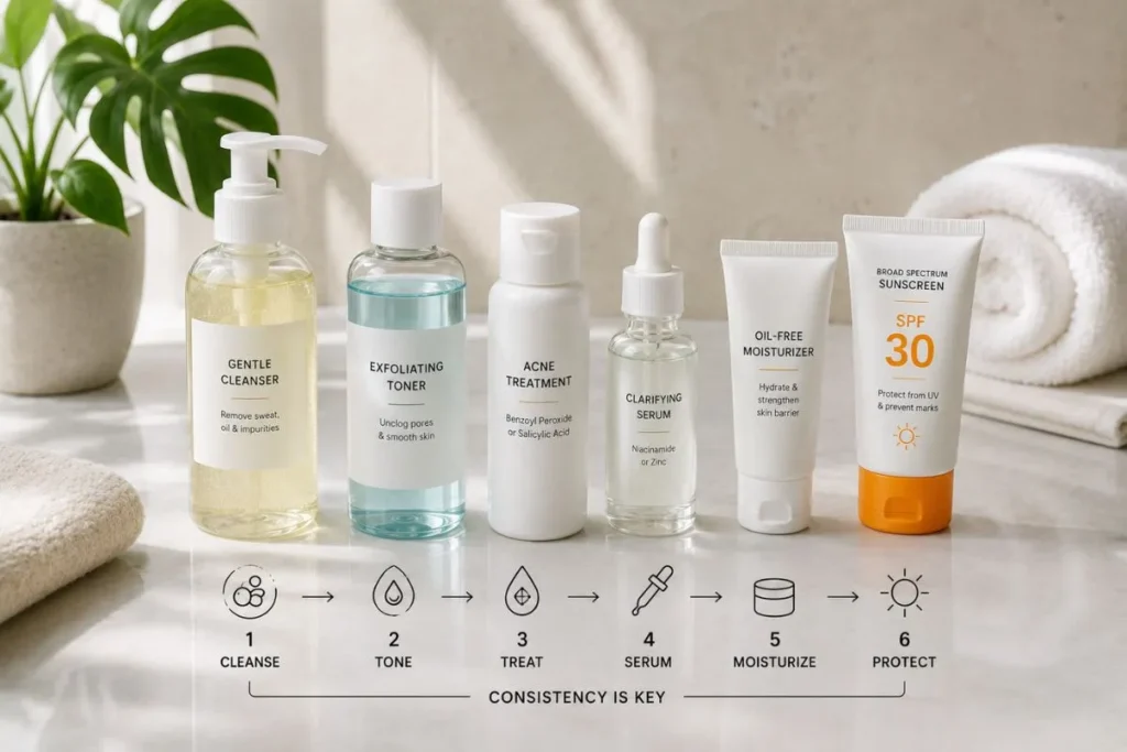 Bacne Skin Care Routine