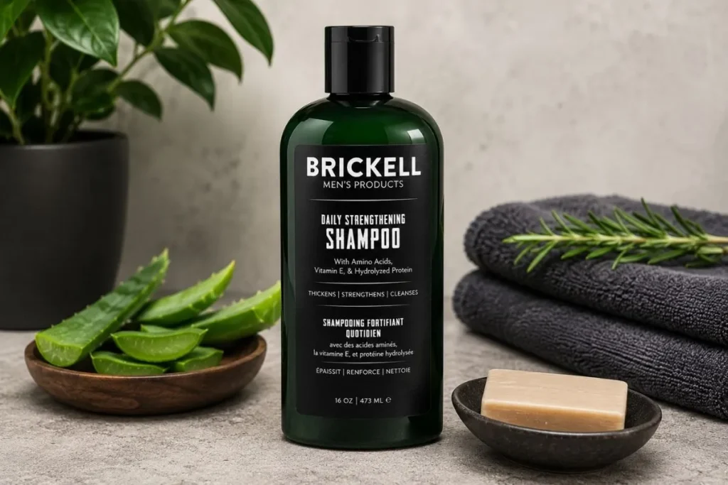 Brickell Men's Daily Strengthening Shampoo