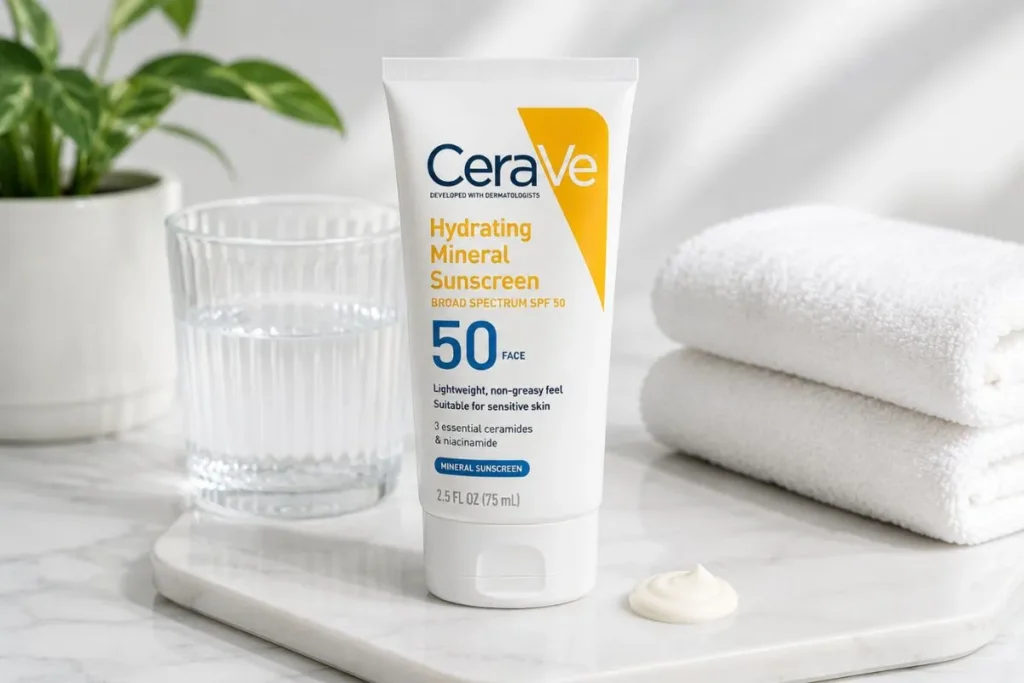 CeraVe Hydrating Mineral Sunscreen SPF 50