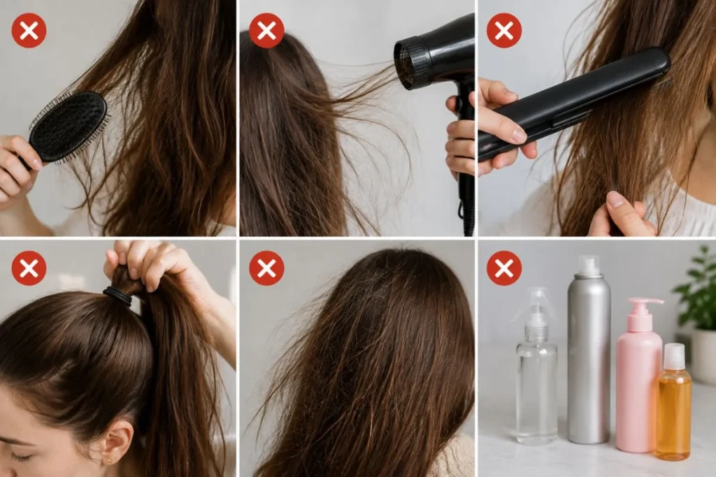 Common Mistakes That Make Static Hair Worse