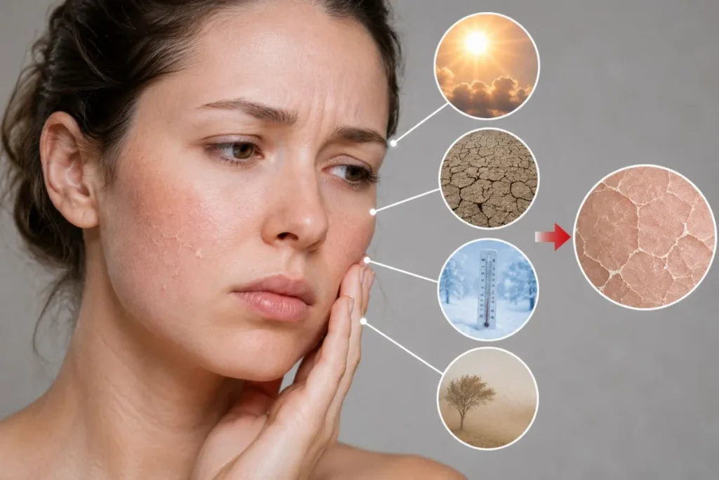 Damage Makes Dry Skin Worse