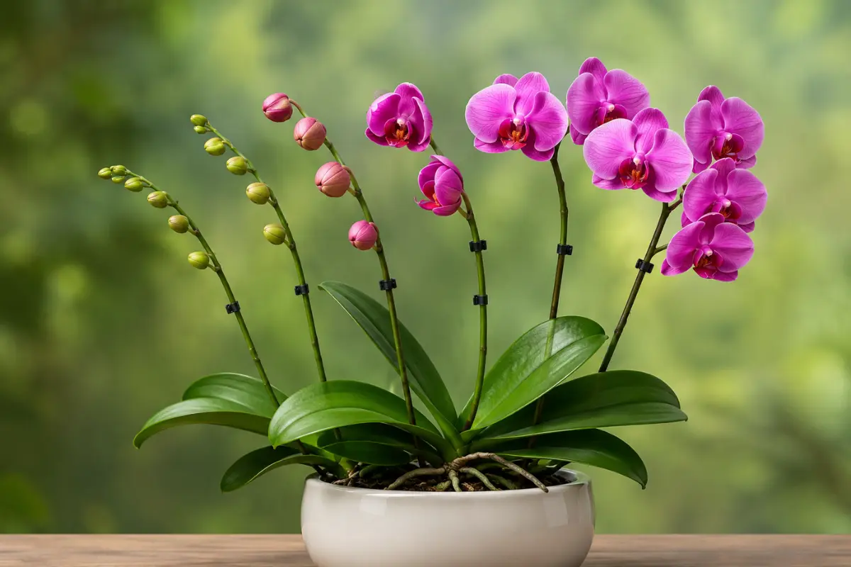 natural orchid-bloom cycle