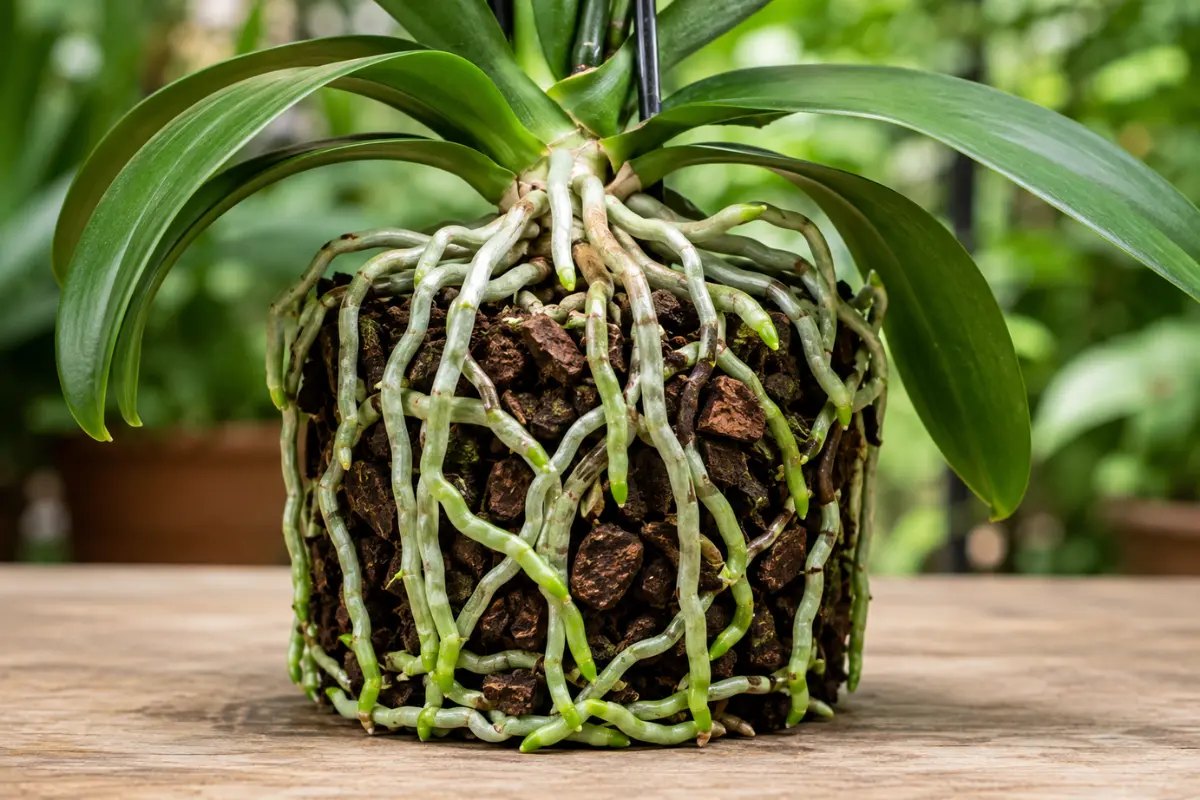 Orchid Roots Healthy