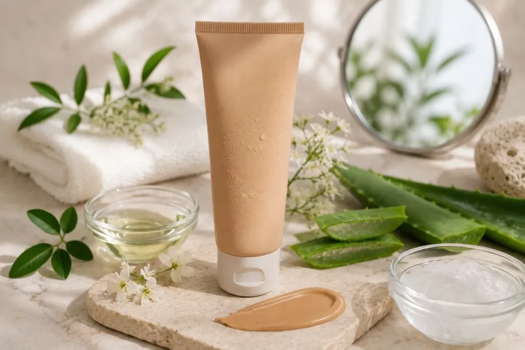 Organic Tinted Sunscreen for Mature Skin