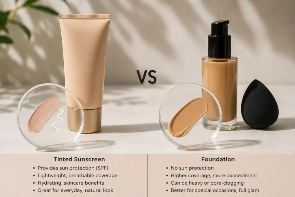 Tinted Sunscreen vs. Foundation