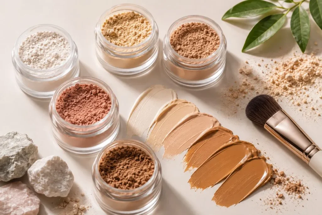 Uses Mineral Pigments for Natural Coverage
