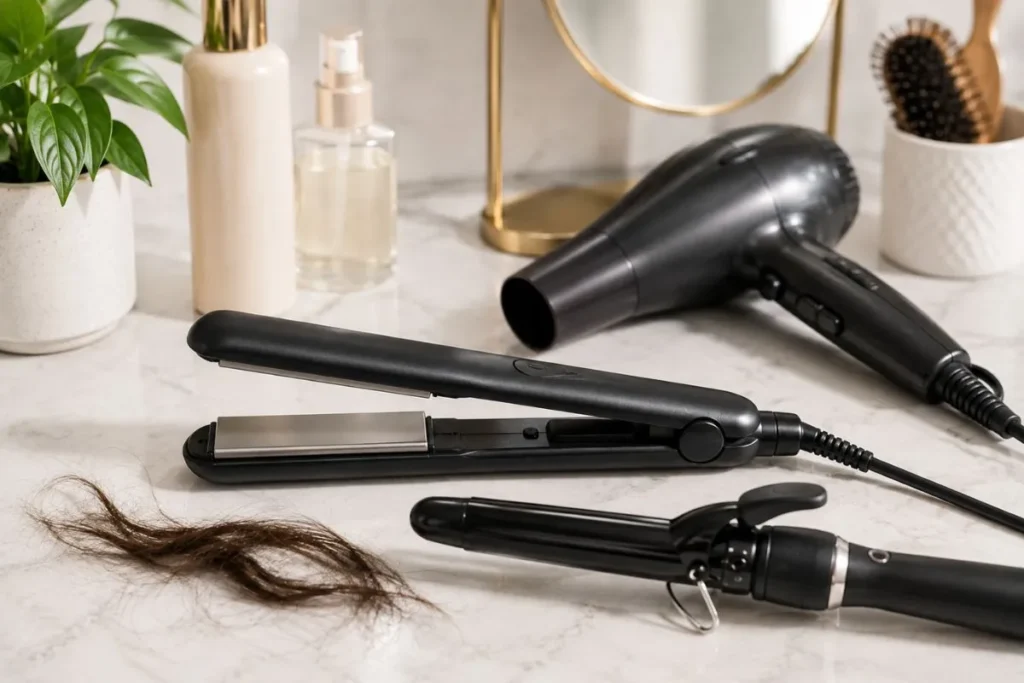 Using Heat Styling Tools