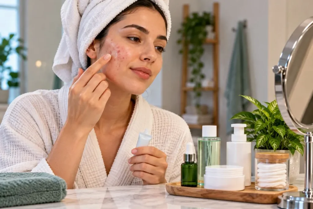 Apply Your Acne Treatment