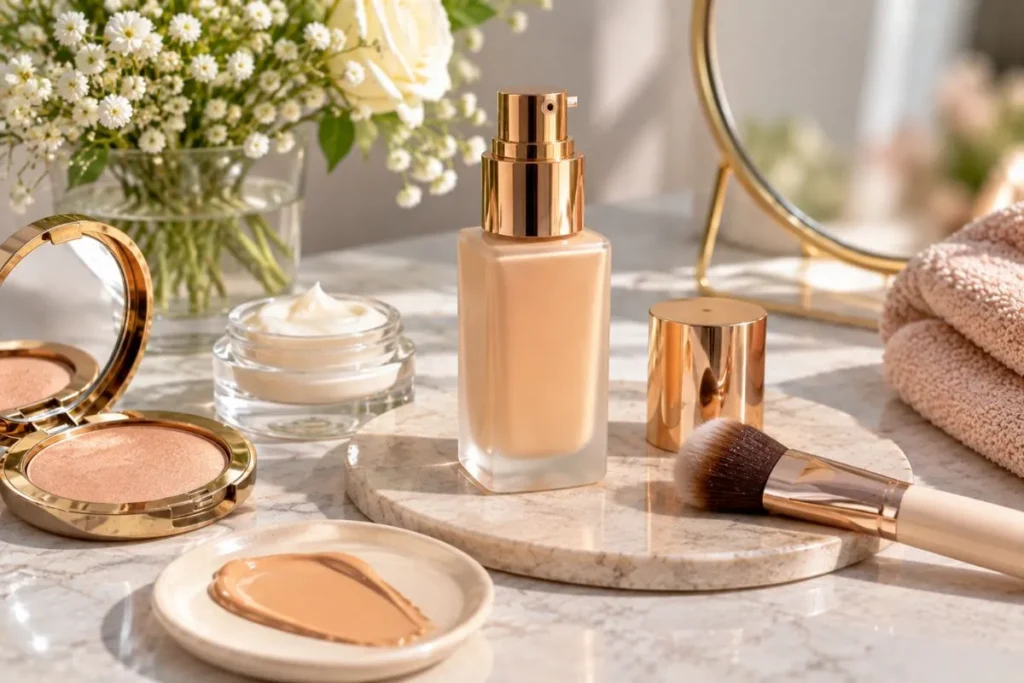 Dry or Normal Skin and a Radiant Makeup Look