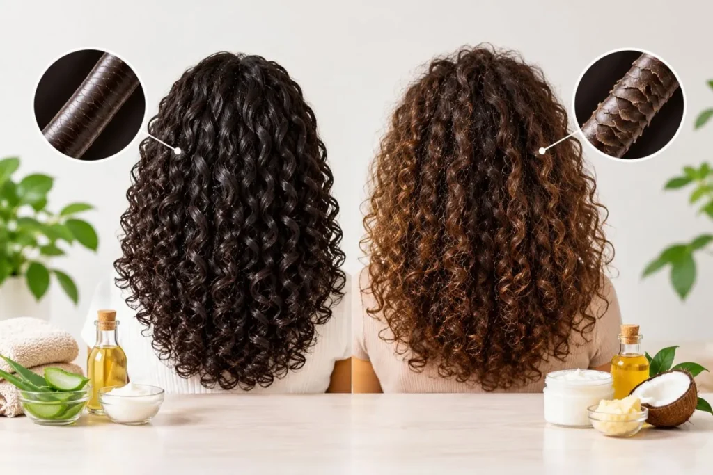 Low-Porosity vs. High-Porosity Curls