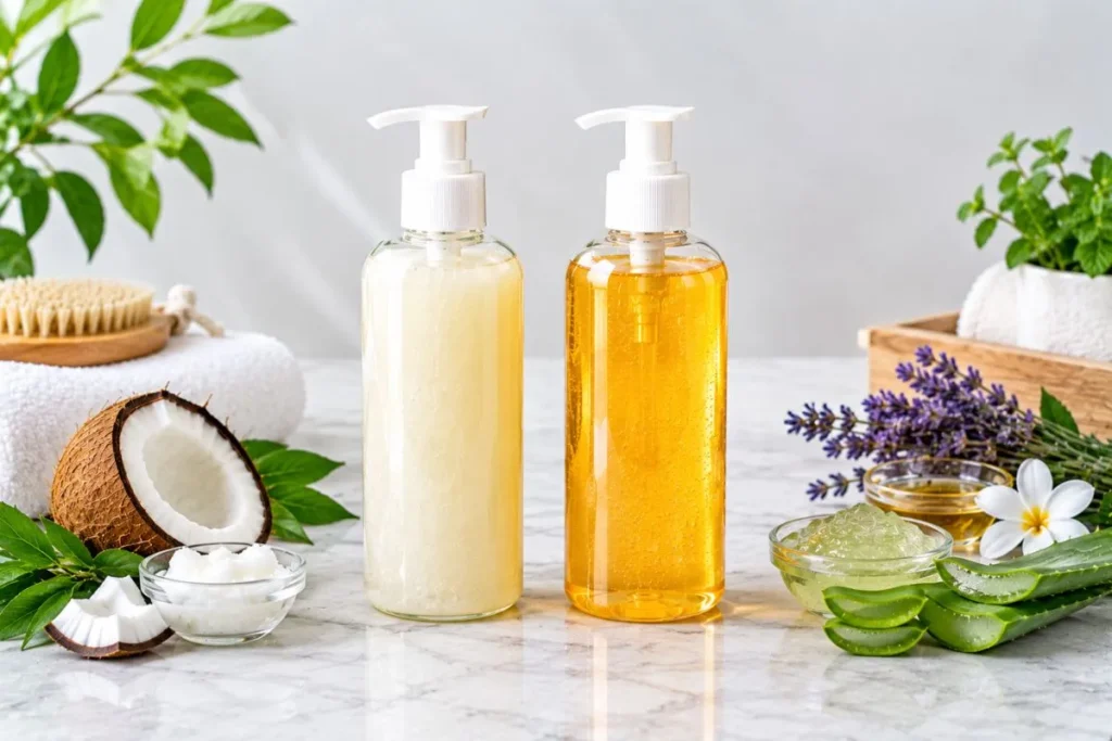 Natural Body Wash vs. Natural Shower Gel
